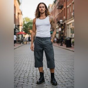 Banana republic charcoal grey Capri cargos men’s 32 see listing for details